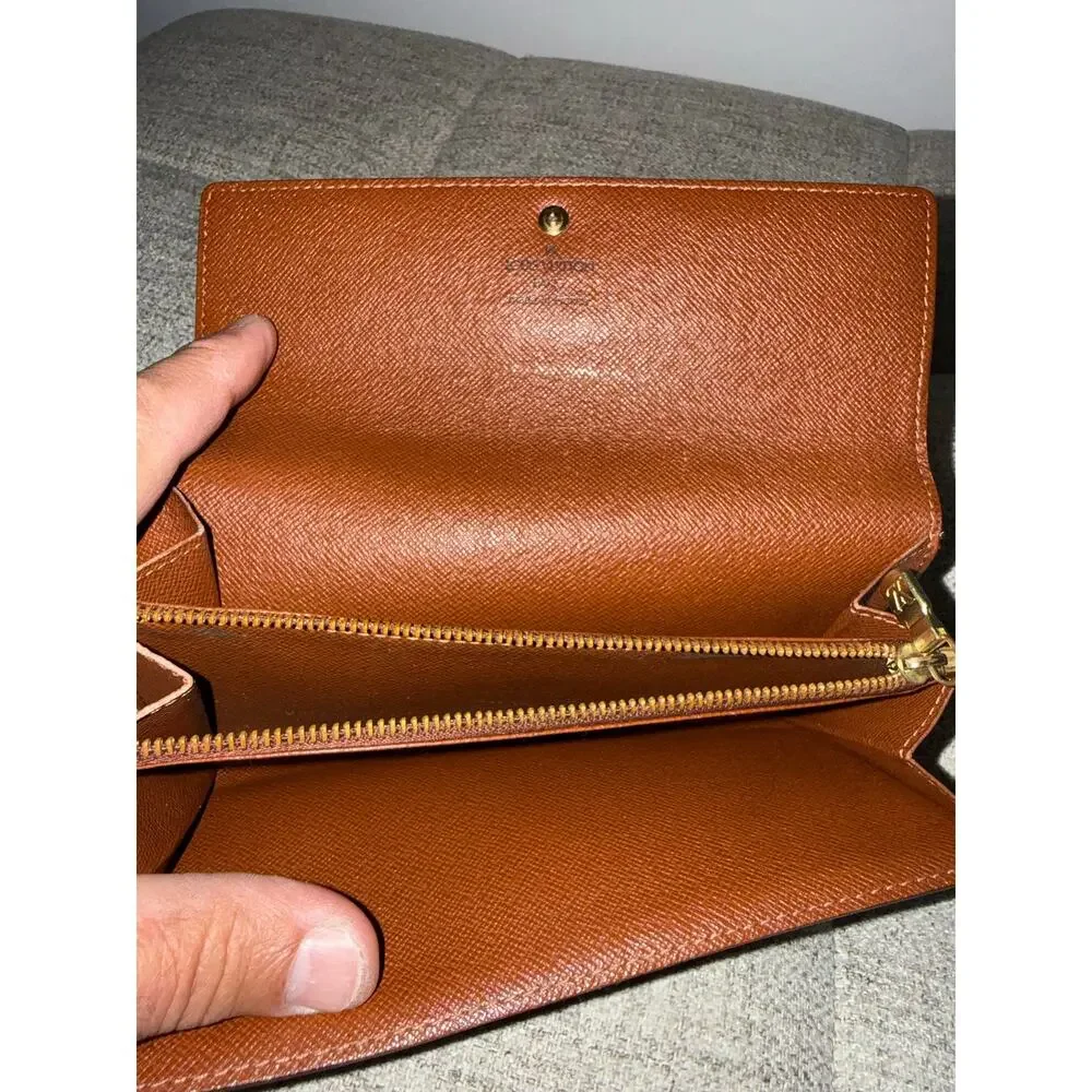 Louis Vuitton Monogram Sarah Long Wallet